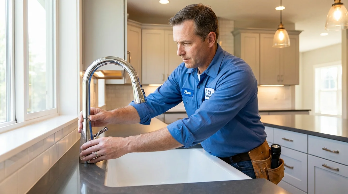 Kitchen faucet installation by Johns Plumbing LLC in Milam