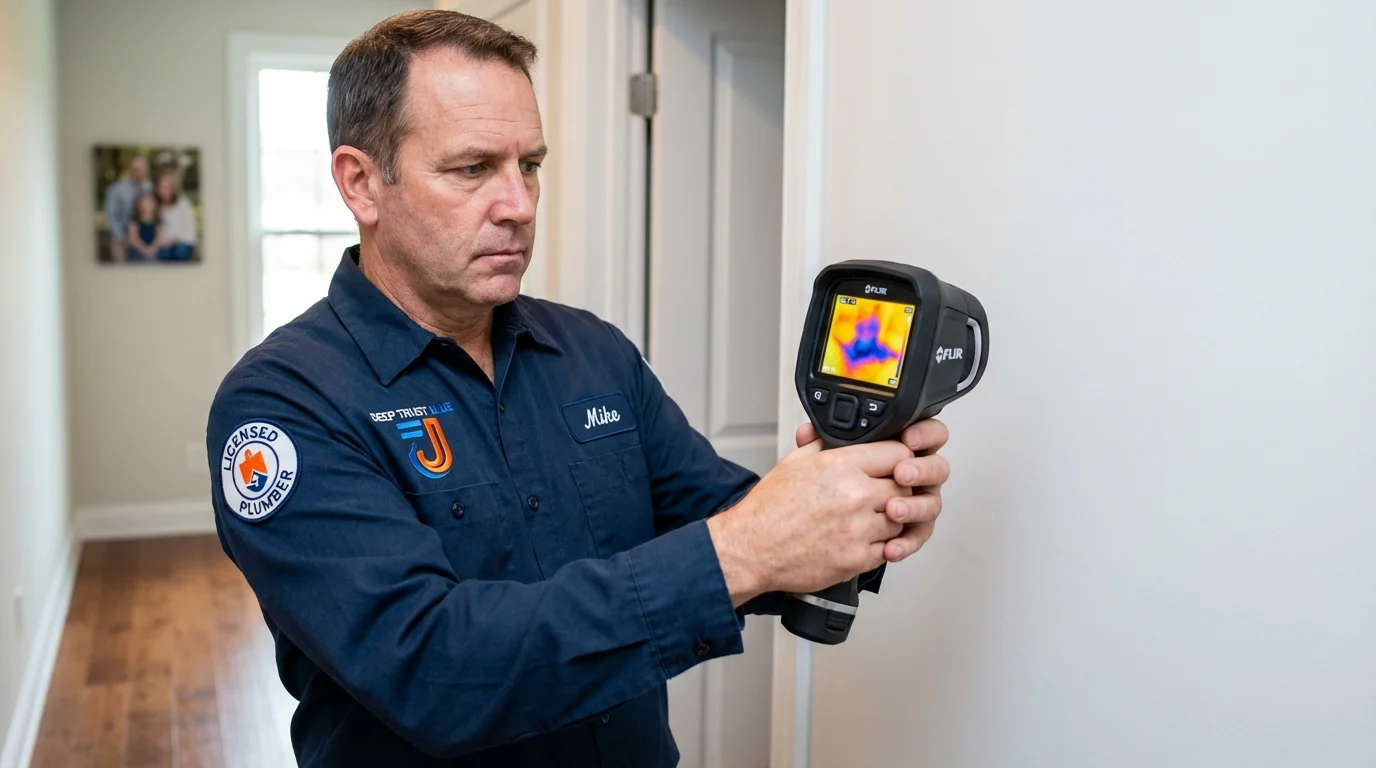 Thermal imaging leak detection by Johns Plumbing LLC in Milam